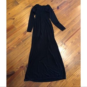 Black Stretchy Maxi Dress